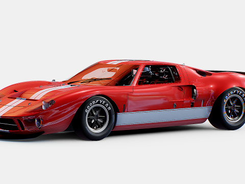 F0rd GT40 1964 Modelo 3D