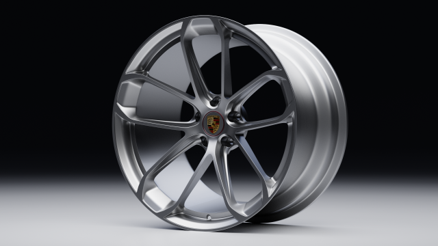 Porsche wheel 3D 模型 .c4d .max .obj .3ds .fbx .stl .blend 