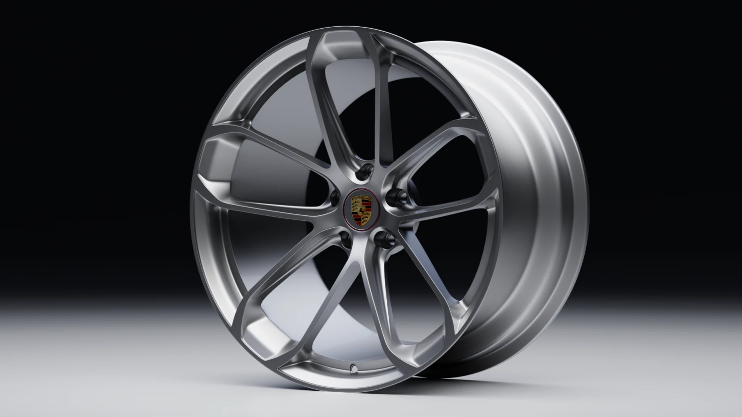 Porsche wheel 3D Model .c4d .max .obj .3ds .fbx .stl .blend 