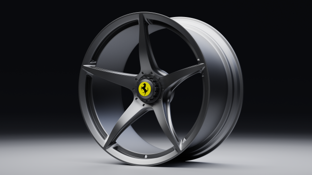 Ferrari rim 3Dモデル .c4d .max .obj .3ds .fbx .stl .blend 