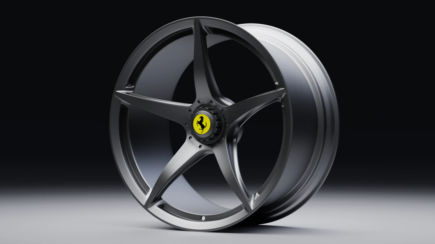 Ferrari rim 3D Model .c4d .max .obj .3ds .fbx .stl .blend 