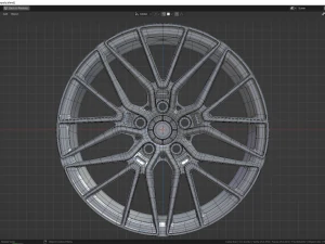 JR 38 Japanese wheel 3D Model
