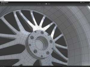 JR 38 Japanese wheel 3D Model