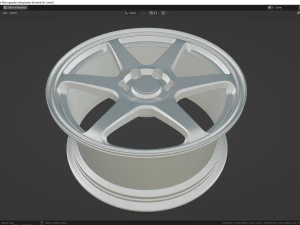 Enkei T6R 3D Model