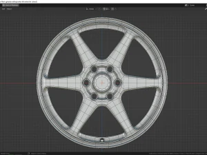 Enkei T6R 3D Model
