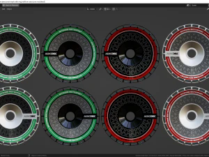 Rotiform Aerocover Mesh With Ring and Rotiform LAS-R 3D Model