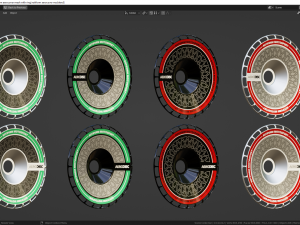 Rotiform Aerocover Mesh With Ring and Rotiform LAS-R 3D Model