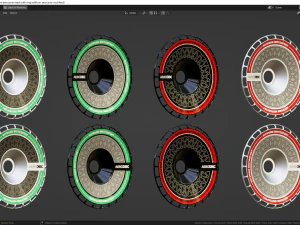 Rotiform Aerocover Mesh With Ring and Rotiform LAS-R 3D Model