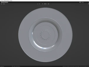 Halo Disc 3M Sticker 3D Model