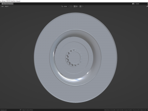 Halo Disc 3M Sticker 3D Model