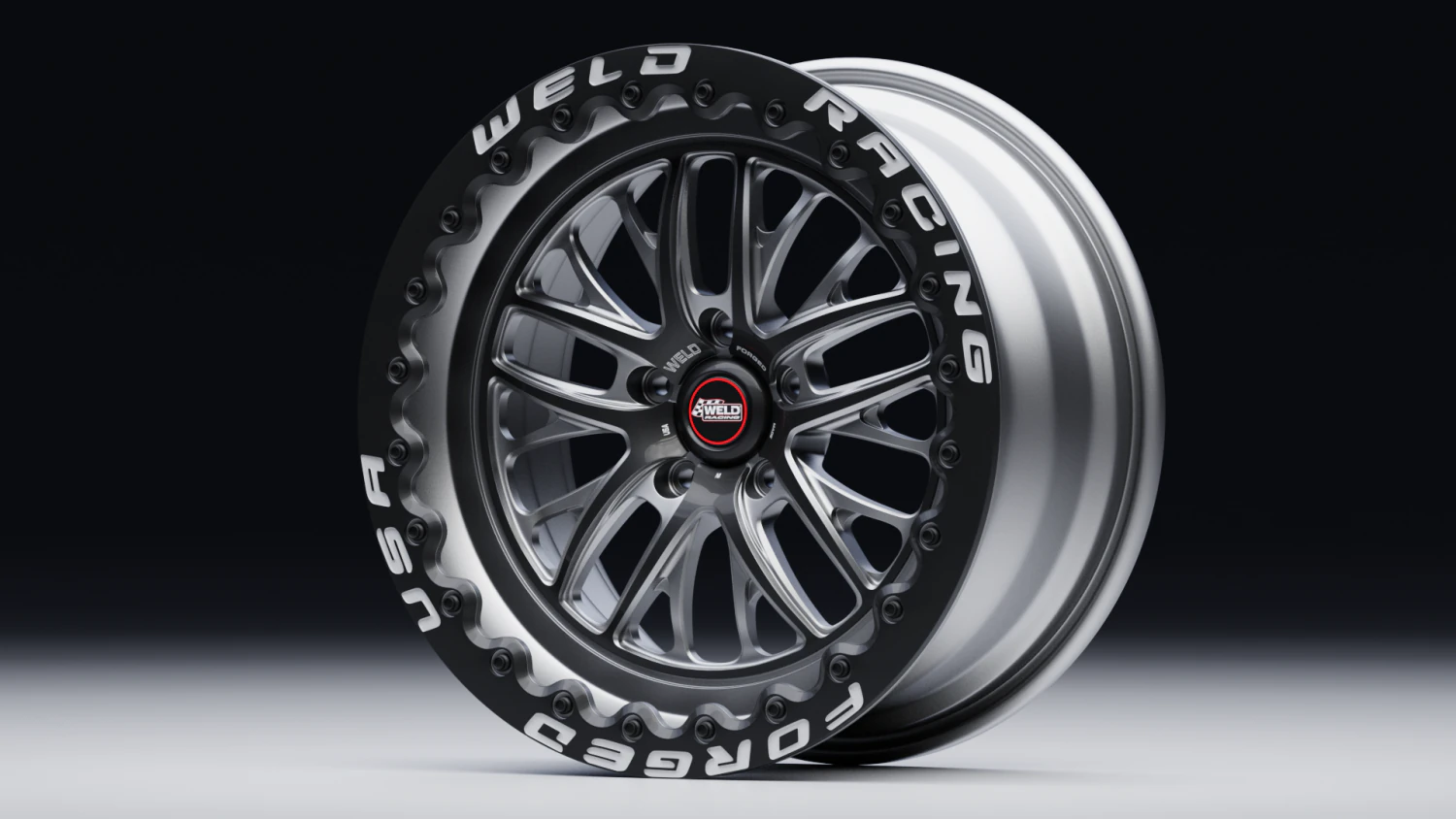 Weld Racing S82 Beadlock 3D Model .c4d .max .obj .3ds .fbx .stl .blend 