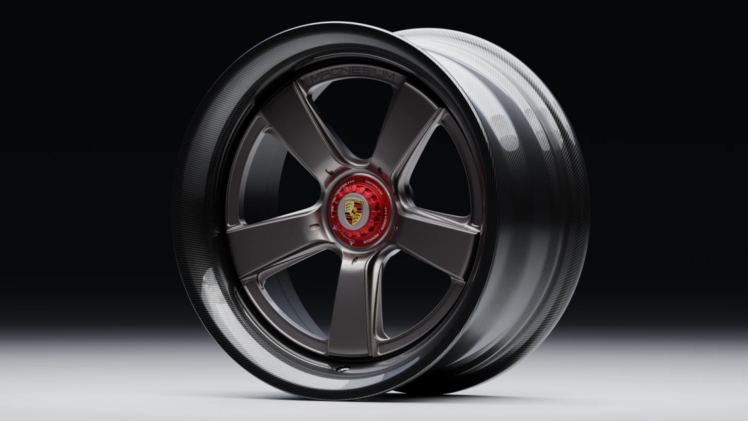 Carbon Fiber Magnesium wheel 3D Model .c4d .max .obj .3ds .fbx .stl .blend 