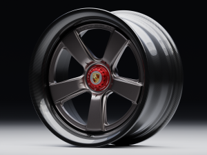 Carbon Fiber Magnesium wheel 3D Model