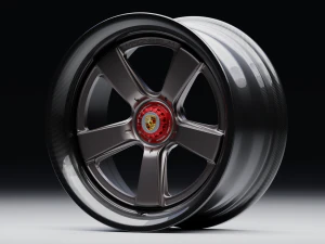 Roda de fibra de carbono e magn&eacute;sio Modelo 3D