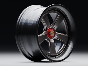 Carbon Fiber Magnesium wheel Modelo 3D