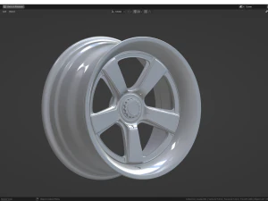 Carbon Fiber Magnesium wheel 3D Model