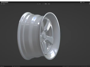 Carbon Fiber Magnesium wheel 3D Model