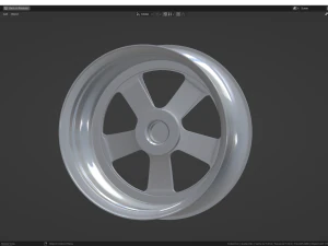 Carbon Fiber Magnesium wheel 3D Model