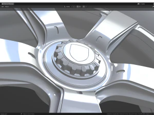 Carbon Fiber Magnesium wheel 3D Model