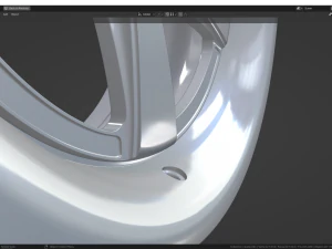Carbon Fiber Magnesium wheel 3D Model