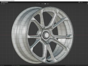 TechArt Formula VI Race Center Lock Forged 3D Model