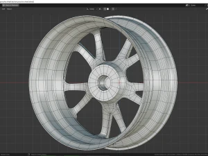 TechArt Formula VI Race Center Lock Forged 3D Model