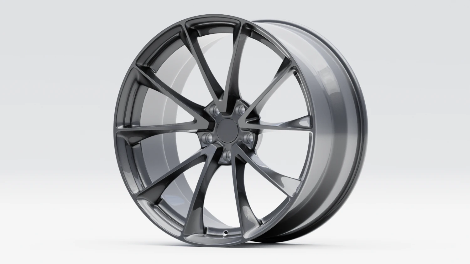 Custom Wheel H 3D Model .c4d .max .obj .3ds .fbx .stl .blend
