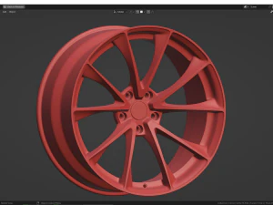 Custom Wheel H 3D Model