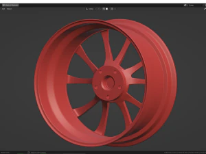 Custom Wheel H 3D Model