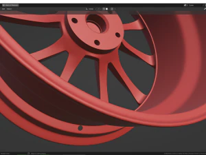 Custom Wheel H 3D Model