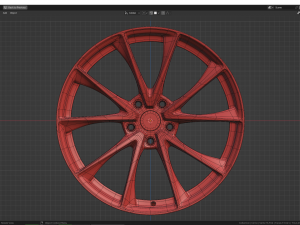 Custom Wheel H 3D-Modell