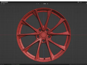 Custom Wheel H 3D Model