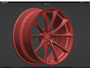 Custom Wheel H 3D Model