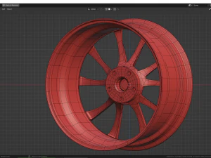 Custom Wheel H 3D Model