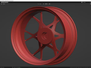 GT4 RS wheel 3D Model
