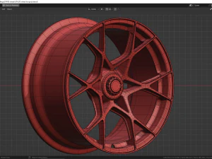 GT4 RS wheel 3D Model