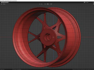 GT4 RS wheel 3D Model
