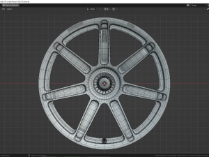 Ferrari F296 GT3 wheel 3Dモデル