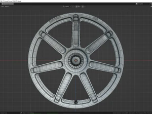 Ferrari F296 GT3 wheel 3D Model