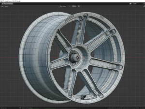 Ferrari F296 GT3 wheel 3D Model
