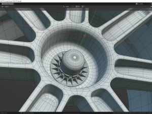 Ferrari F296 GT3 wheel 3D Model