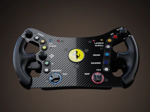 Ferrari 488 GT3 Steering wheel 3D Model
