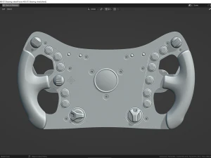 Ferrari 488 GT3 Steering wheel 3D Model