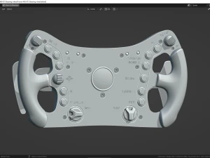 Ferrari 488 GT3 Steering wheel 3D Model