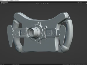 Ferrari 488 GT3 Steering wheel 3D Model