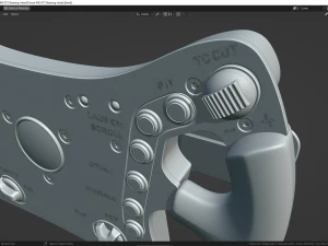 Ferrari 488 GT3 Steering wheel 3D Model