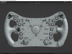 Ferrari 488 GT3 Steering wheel 3D Model