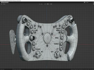 Ferrari 488 GT3 Steering wheel 3D Model