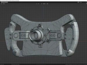 Ferrari 488 GT3 Steering wheel 3D Model