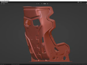 사벨트 스파인 시트 3D 모델